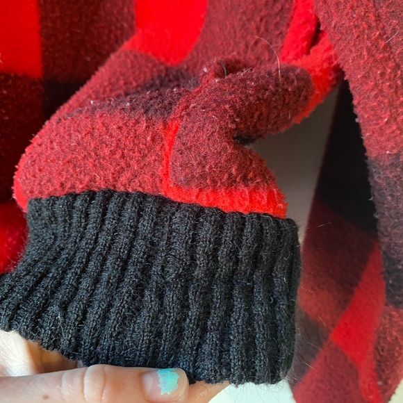 Vintage Polar Fleece 1/4 zip Pullover Coat Jacket Sweater Layer 80s - Picture 2 of 11